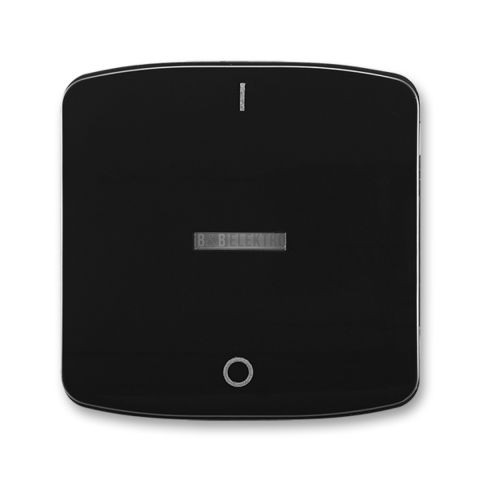 Tango® kryt spínače jednoduchý s čirým průzorem a potiskem 3558A-A655 N černá ABB