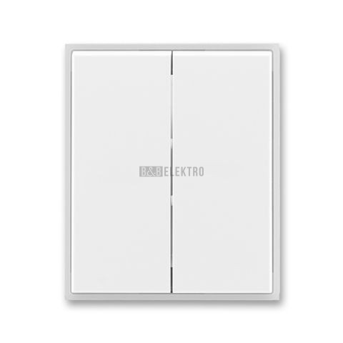 Time®, Element® kryt spínače dělený 3558E-A00652 01 bílá/ledová bílá ABB