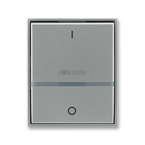 ABB 3558E-A00655 36 Kryt jednoduchý s potiskem, s čirým průzorem (pro sp. řaz. 2S, 2) ocel