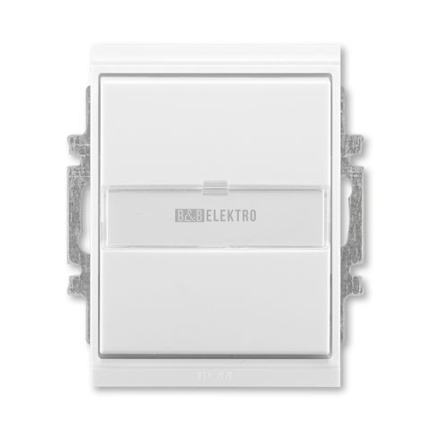3558E-A86910 01 Ovládač přepínací s popisovým polem, řazení 6/0, IP 44 bílá/led. bílá