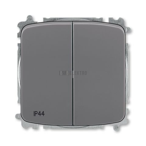 Tango® vypínáč lustrový řazení č.5 krytí IP44, bezšroubové svorky 3559A-A05940 S2 kouřová šedá ABB