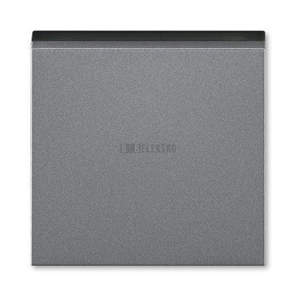 Levit M® kryt spínače jednoduchý 3559H-A00651 69 ocelová/kouřová černá ABB