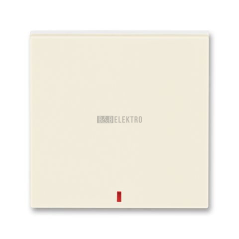 Levit® kryt jednoduchý s červeným průzorem 3559H-A00655 17 slonová kost/bílá ABB