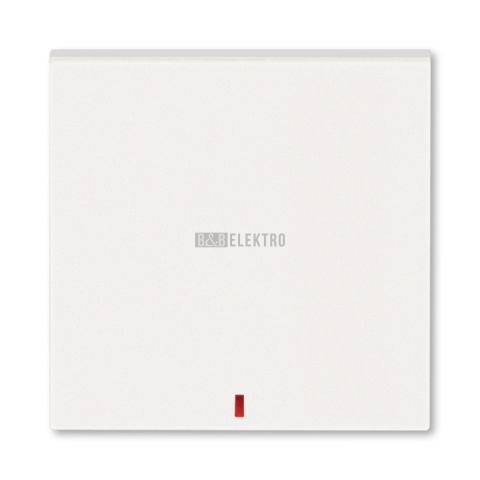 Levit M® kryt spínače kolébkového s červeným průzorem 3559H-A00655 68 perleťová/ledová bílá ABB