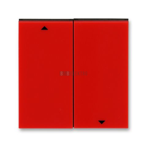 Levit® kryt spínače žaluziového, dělený s potiskem 3559H-A00662 65 červená/kouřová černá ABB