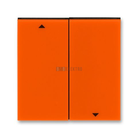 Levit® kryt spínače žaluziového, dělený s potiskem 3559H-A00662 66 oranžová/kouřová černá ABB