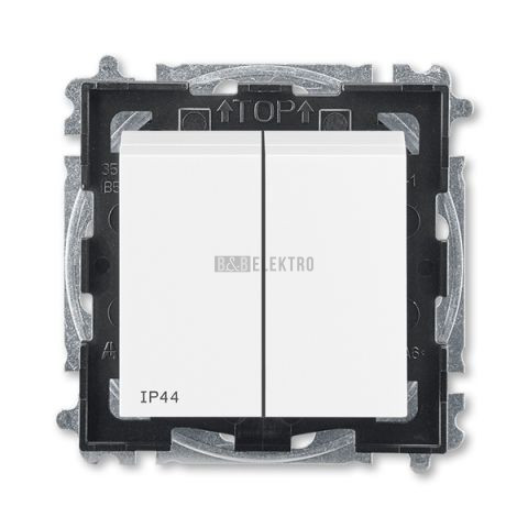 Levit® vypínač lustrový, řazení č.5, krytí IP44 3559H-A05940 03 bílá/bílá ABB