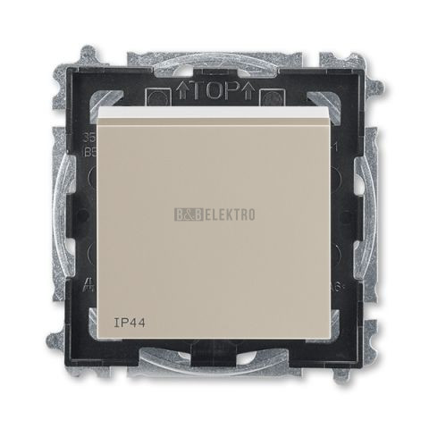 Levit® tlačítko ovládací, řazení č.6/0 (1/0), krytí IP44 3559H-A86940 18 macchiato/bílá ABB