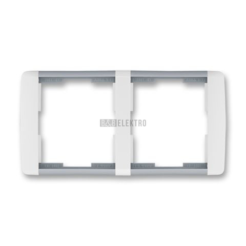 Element® rámeček dvojnásobný vodorovný 3901E-A00120 04 bílá/ledová šedá ABB