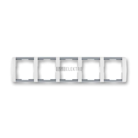 Element® rámeček pětinásobný vodorovný 3901E-A00150 04 bílá/ledová šedá ABB