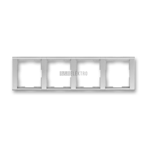 Time® rámeček čtyřnásobný vodorovný 3901F-A00140 08 titanová ABB