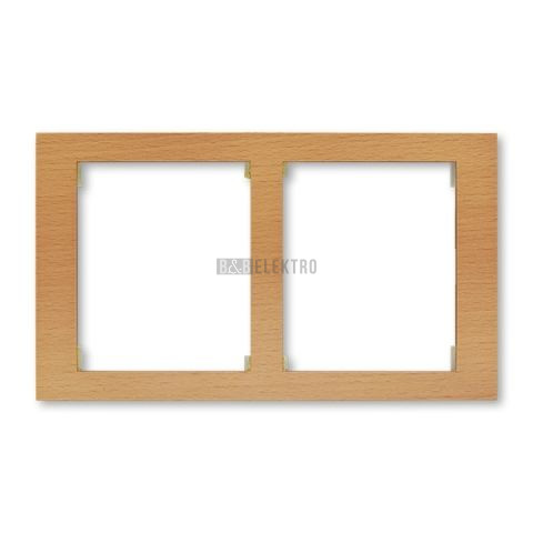 Time® Arbo rámeček dvojnásobný vodorovný 3901F-A50120 51J olše ABB