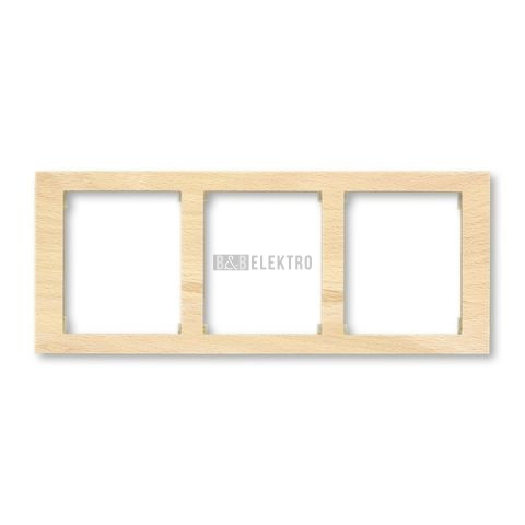 Time® Arbo rámeček trojnásobný vodorovný 3901F-A50130 50J přírodní javor ABB