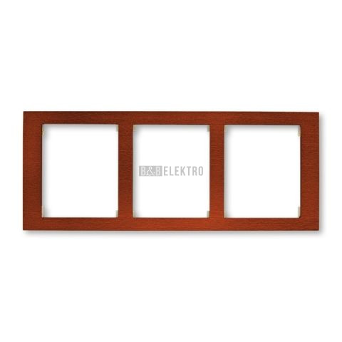 Time® Arbo rámeček trojnásobný vodorovný 3901F-A50130 53J mahagon ABB
