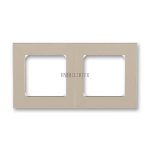 Levit® rámeček dvojnásobný, pro vodorovnou i svislou montáž 3901H-A05020 18 macchiato/bílá ABB