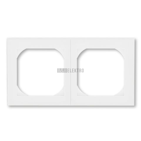 Levit® rámeček dvojnásobný s otvorem 55x55 3901H-A05520 03 bílá/bílá ABB