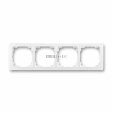 Swing®L rámeček čtyřnásobný (vodorovná i svislá montáž) 3901J-A00040 B1 jasně bílá ABB