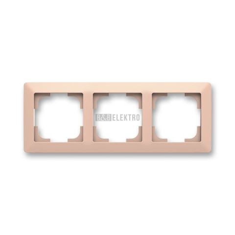 Zoni® rámeček trojnásobný pro vodorovnou i svislou montáž 3901T-A00030 142 pudrová/bílá ABB