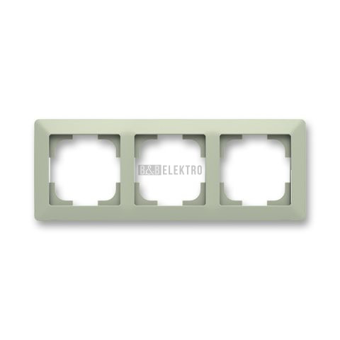 Zoni® rámeček trojnásobný pro vodorovnou i svislou montáž 3901T-A00030 143 olivová/bílá ABB