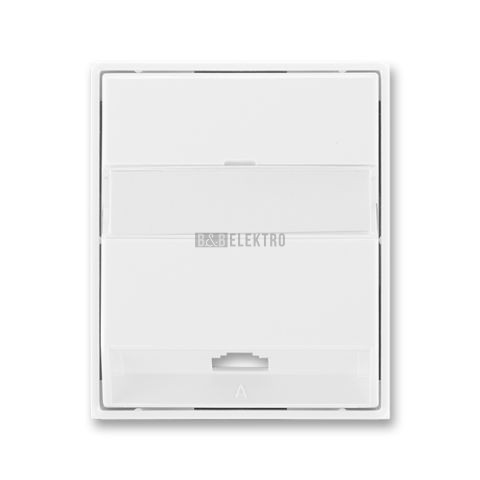 Element®, Time® kryt zásuvky telefonní jednonásobné (pro přístroj 5013U) 5013E-A00213 03 bílá/bílá ABB