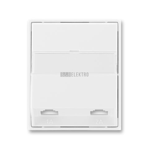 Element®, Time® kryt zásuvky telefonní dvojnásobné (pro přístroj 5013U) 5013E-A00215 03 bílá/bílá ABB