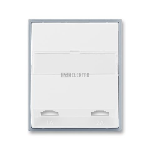 Element® kryt zásuvky telefonní dvojnásobné (pro přístroj 5013U) 5013E-A00215 04 bílá/ledová bílá ABB
