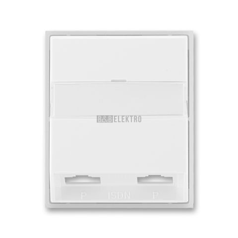 Time®, Element® kryt zásuvky ISDN s 2 otvory 5013E-A00252 01 bílá/ledová bílá ABB