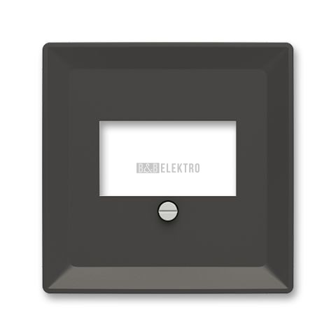 Zoni® kryt zásuvky komunikační přímé (pro HDMI, USB, VGA, USB nabíječku, reprozásuvku) 5014T-A00040 237 matná černá ABB