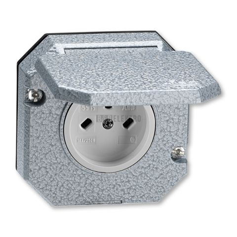 Garant zásuvka 5515N-C05763 vzor C2 vestavná, technická venkovní, Al, IP55, ABB
