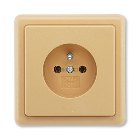 Classic 5517-2389 D2 Zásuvka jednonásobná, s ochr.kolíkem, béžová, ABB