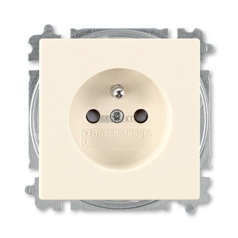 Future® linear zásuvka jednonásobná s ochranným kolíkem a clonkami 6619B-A0635782 slonová kost ABB