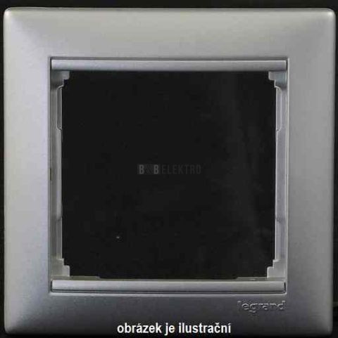 Valena rámeček 5násobný stříbrný vodorovný 770155 Legrand