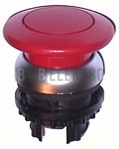 M22-DRP-R tlačítko hřibové s aretací červené