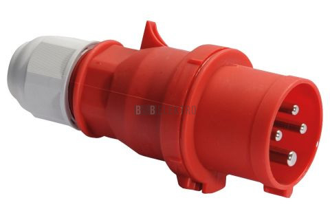 Vidlice 16A, 4pólová 400V IP44 Quick-Connect bezšroubová svorka Bals 2130