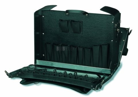 Kožený kufr černý typ 176028 cimco