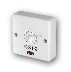 Spínač CS1-2 časový pro regulaci osvětlení schodiště 1-10 minut, umístění na povrch