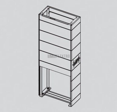 Pilířový podstavec PP2/NL-C-220 pro elektroměrovou skříň DCK 564200123