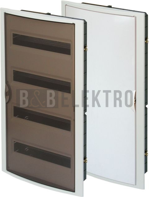 Rozvodnice 56-modulů pod omítku 4x14M RZG-Z-4S56 plastové neprůhledné dveře OEZ:40560