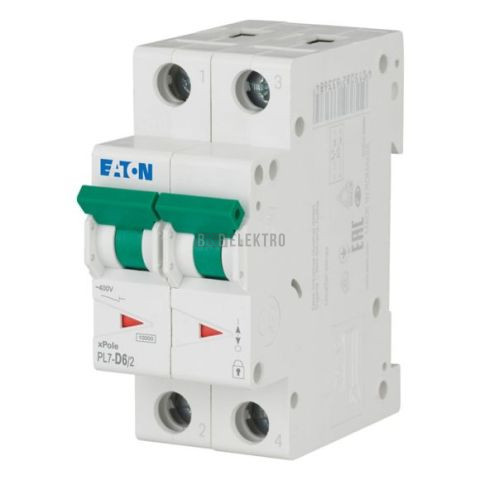 Jistič    6A,  PL7- 6/2/D (10kA) Eaton 263368