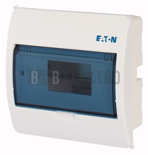 Rozvodnice   8-modulů pod omítku IP40 Eaton BC-U-1/ 8-ECO plastová průhledné dveře