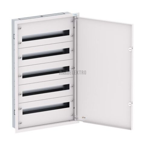 Rozvodnice 120-modulů pod omítku (5x24M) BF-U-3S-5/120-D125 třístupňová bílé ocelové dveře Eaton EP-502539