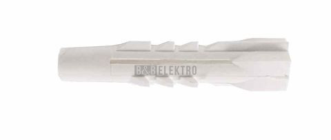 Hmoždinka stavební HM 8 MM, do měkkých mat., s lemem (čtyřhranná), uzlovací, bílá 1000729