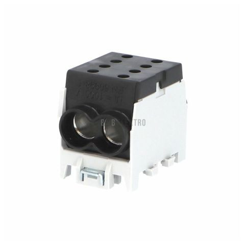 Svorkovnice rozbočovací HLAK 70 1/2 M2, 250A, 1pól., AL/CU, IP20, černá, na DIN /2080197 1003145 eleman
