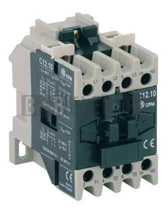 Stykač 12A/230V cívka typ C12.10 3-pólový motorový 3+1 zapínací kontakty EPM