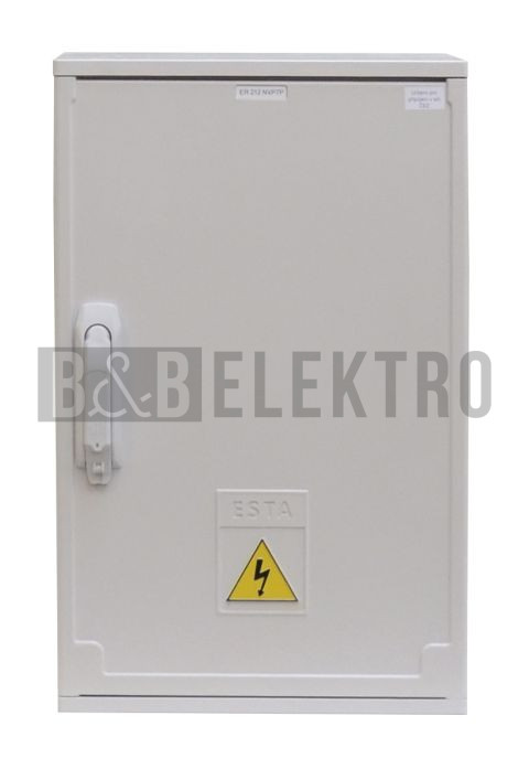 Elektroměrová rozvodnice ER212/NNP7P EON dvoutarifní třífázový elektroměr, HDO na zeď Esta
