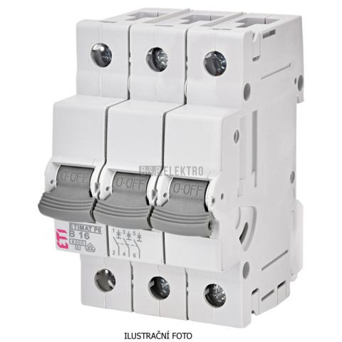 Jistič 50A, ETIMAT 50/3/B (6kA) ETI 001900315