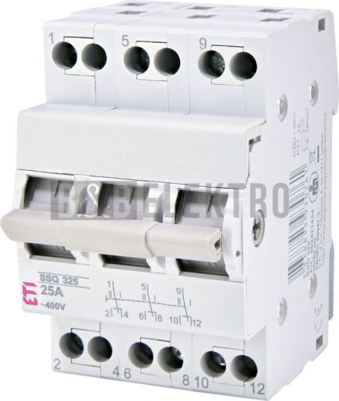 Skupinový přepínač (I-O-II) 3p 40A SSQ 340 ETI 002421435