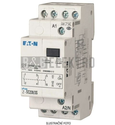 Z-SC230/1S1W Impulzní relé 1zapínací a 1přepínací kontakt