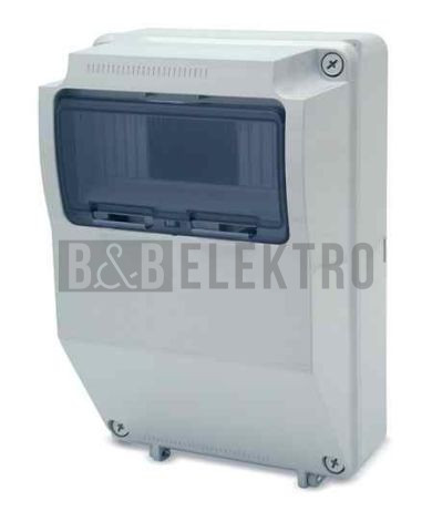 Rozvodnice 9-modulů na povrch AcquaCOMBI průhledné dvířka IP65 330x215x150mm famatel 3958