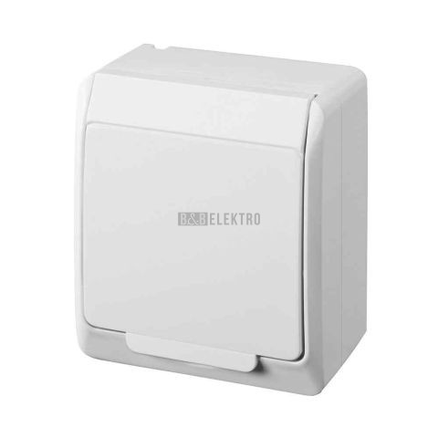 GALATEA IP44 Zásuvka 2P+PE (bílá)   typ 5321-02 famatel